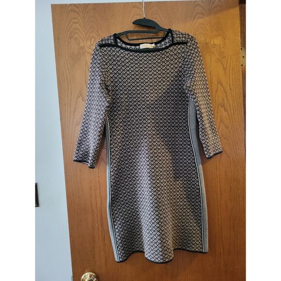 Tory Burch Cotton Sweater Casual Work Upscale Fall Winter Neutral Dress EUC S - Picture 1 of 6